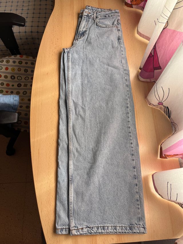 Vaqueros anchos azules