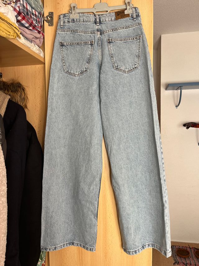 Vaqueros anchos azules