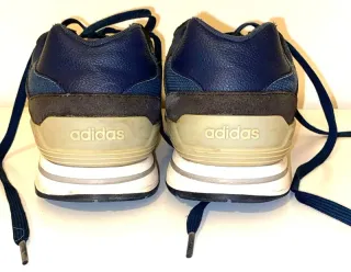 Adidas Sneakers Blu/Grigie Strisce Bianche