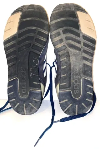 Adidas Sneakers Blu/Grigie Strisce Bianche