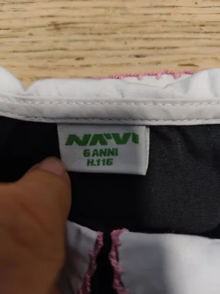 Grembiule nero scuola bambina con ricamo