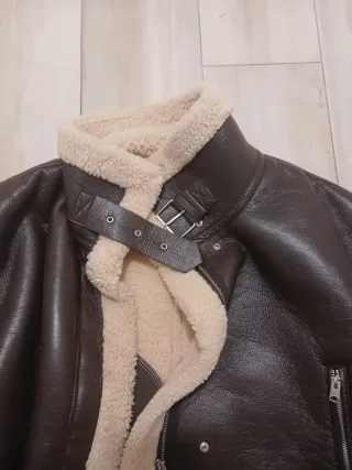 Chaqueta aviador Pull&Bear mujer marrón