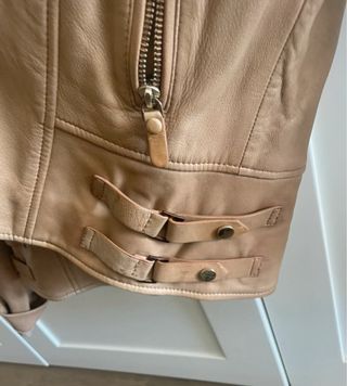 Cazadora Massimo Dutti Beige piel