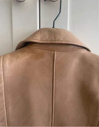 Cazadora Massimo Dutti Beige piel