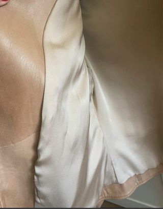 Cazadora Massimo Dutti Beige piel