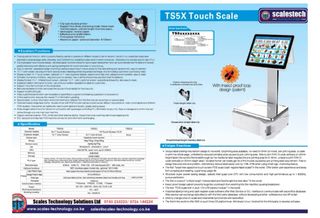 Balanza TS5X Touch con Impresora de Etiquetas