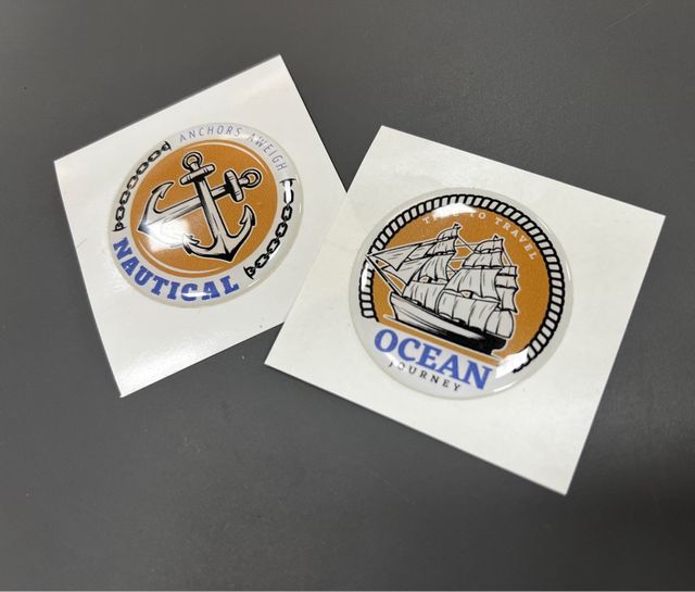 Escudos Resinados Náutica Ancla y Barco