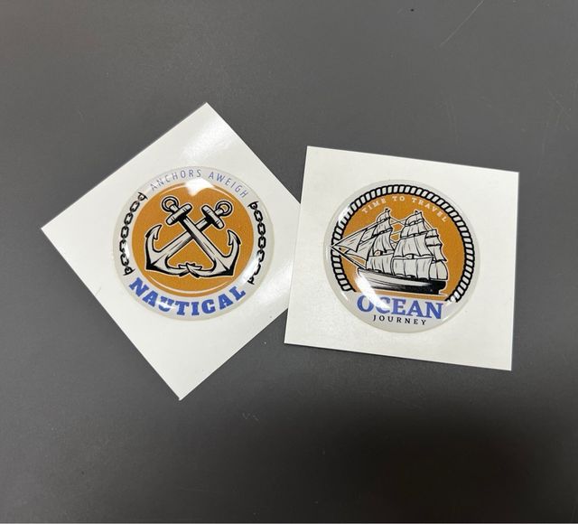 Escudos Resinados Náutica Ancla y Barco