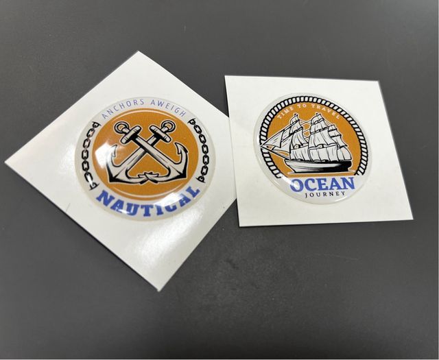 Escudos Resinados Náutica Ancla y Barco