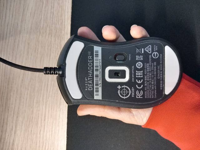 Razer DeathAdder Ratón Gaming Negro/Dorado