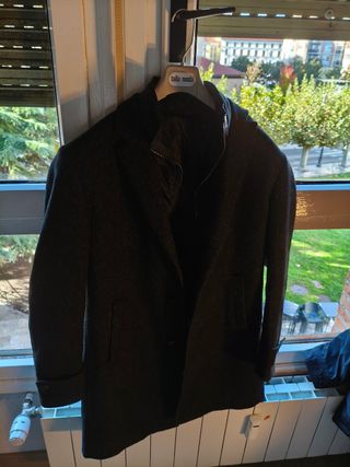 Abrigo Carl Gross Lana Gris Talla 50