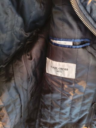 Abrigo Carl Gross Lana Gris Talla 50