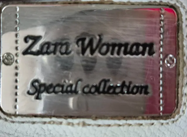 Sandalias Zara piel marrón oscuro talla 38