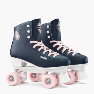 Patines 4 Ruedas Artísticos Niños y Mujer Oxelo Quad 100