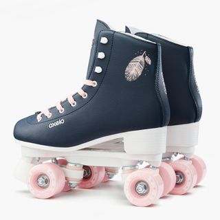 Patines 4 Ruedas Artísticos Niños y Mujer Oxelo Quad 100