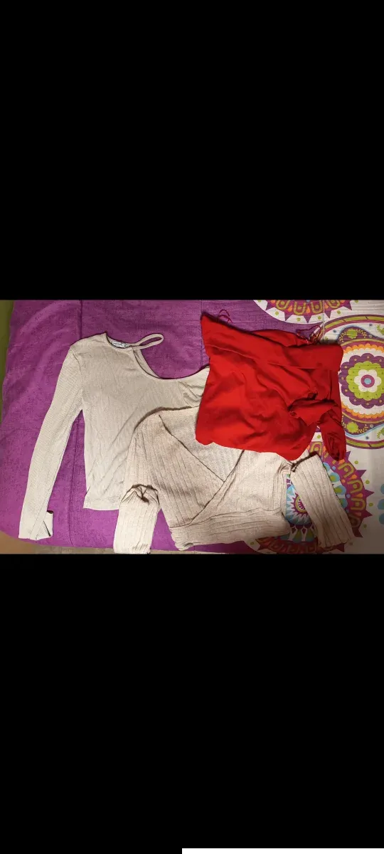 Lote 3 Camisetas Manga Larga Mujer