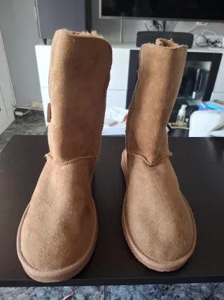 Botas B&W Talla 40 Beige/Marrón