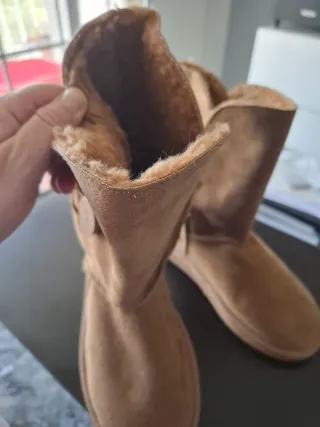 Botas B&W Talla 40 Beige/Marrón