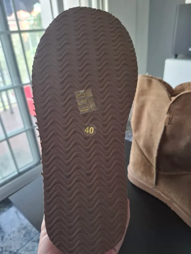 Botas B&W Talla 40 Beige/Marrón