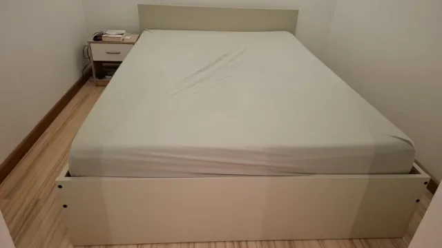 Cama IKEA 135cm con estructura y colchón