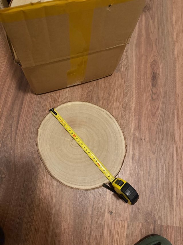 Rodajas de madera natural