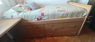 Cama nido juvenil con almacenaje