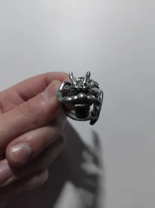 Anillo Dragón Ajustable Plata
