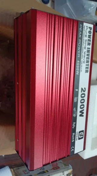 Inverter 2000W Rosso Onda Pura 4000W Peak