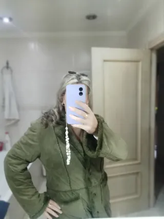 Chaquetón verde militar forrado