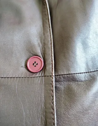 Abrigo largo de piel ovina