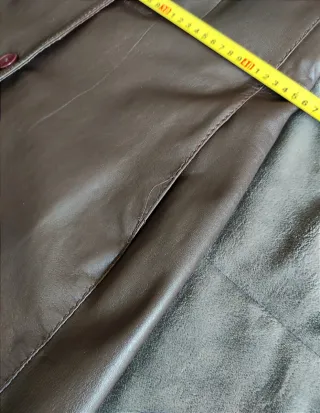 Abrigo largo de piel ovina