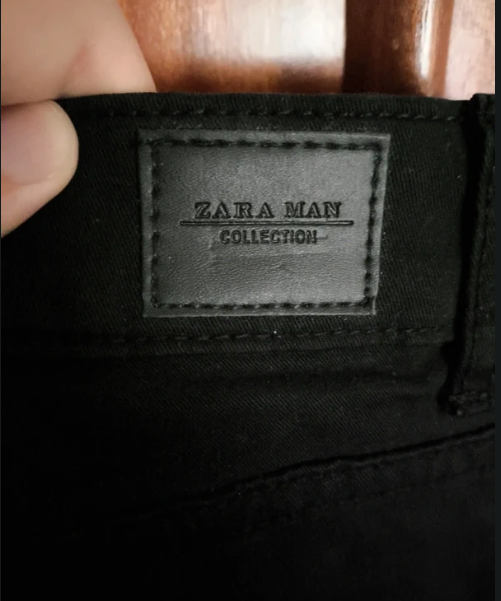 Pantalón Vaquero Zara Man Talla 40 negro