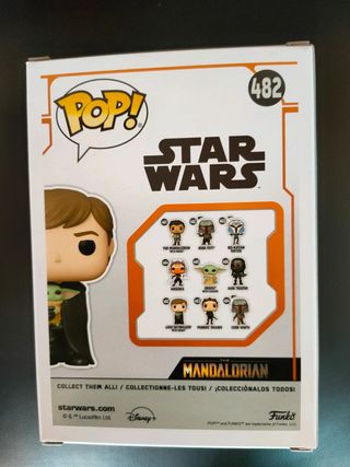 Funko Pop Luke Skywalker con Grogu y Pin Star Wars