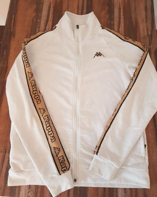 Chaqueta Kappa Blanca y Beige