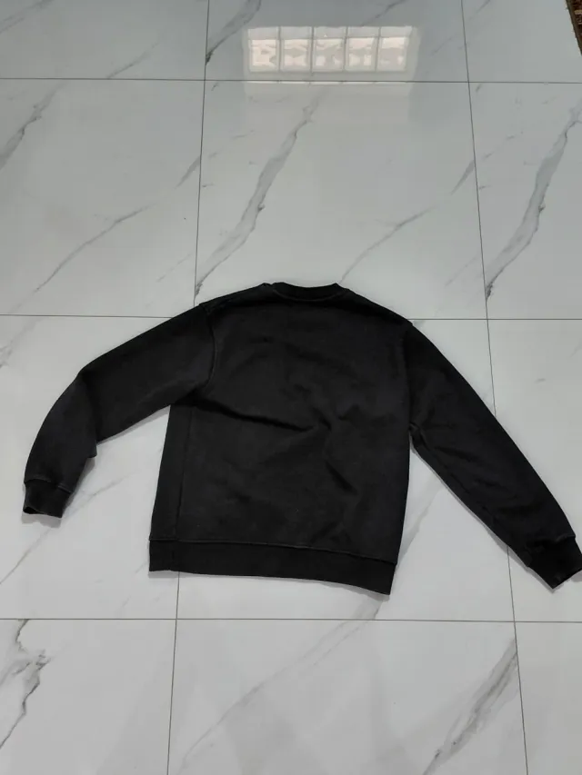 Felpa nera RESERVED 100% cotone