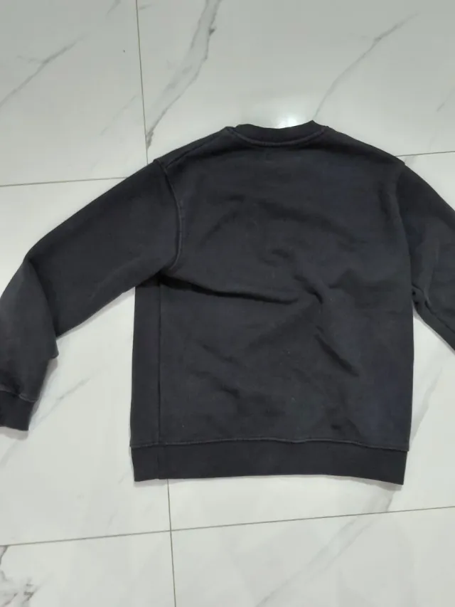 Felpa nera RESERVED 100% cotone