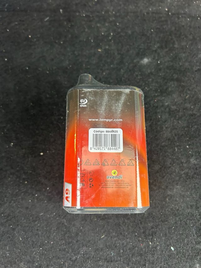 4 Baterías pilas para lámpara baliza obras 4R25 6V