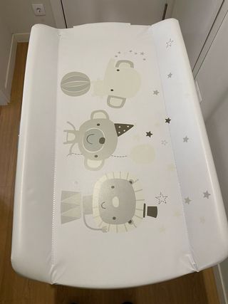 Bañera cambiador bebé con estampado