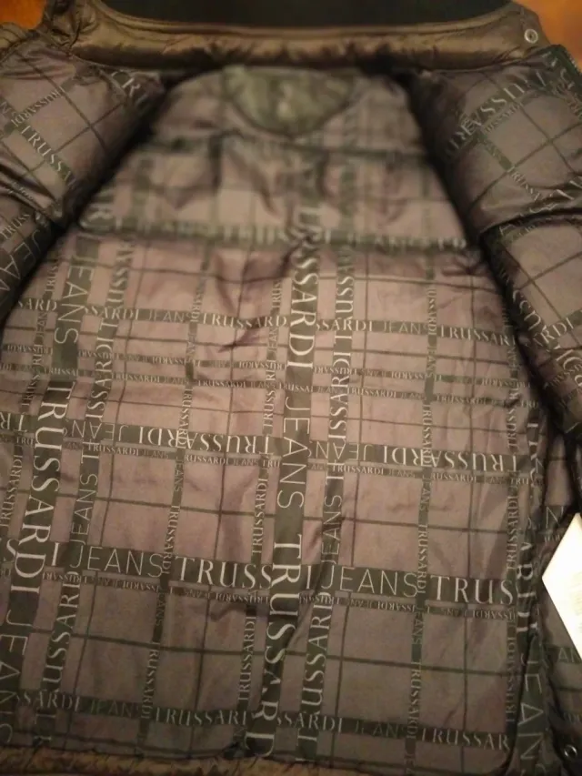 Chaleco Trussardi Hombre Marrón Plumas