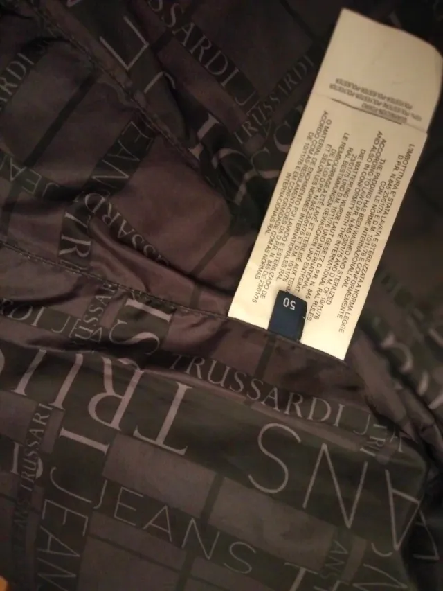 Chaleco Trussardi Hombre Marrón Plumas