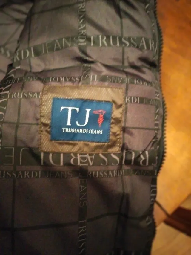 Chaleco Trussardi Hombre Marrón Plumas