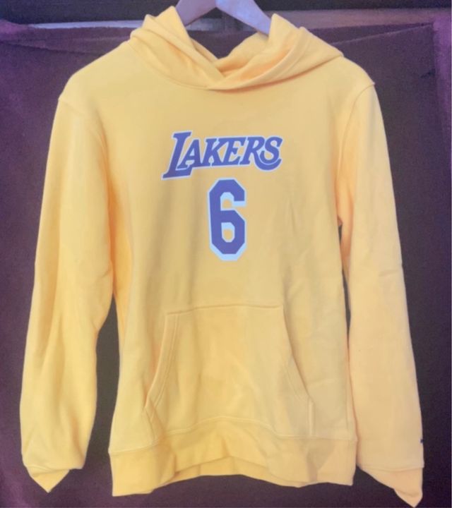 Sudadera Nike Lakers James Amarilla Talla 13