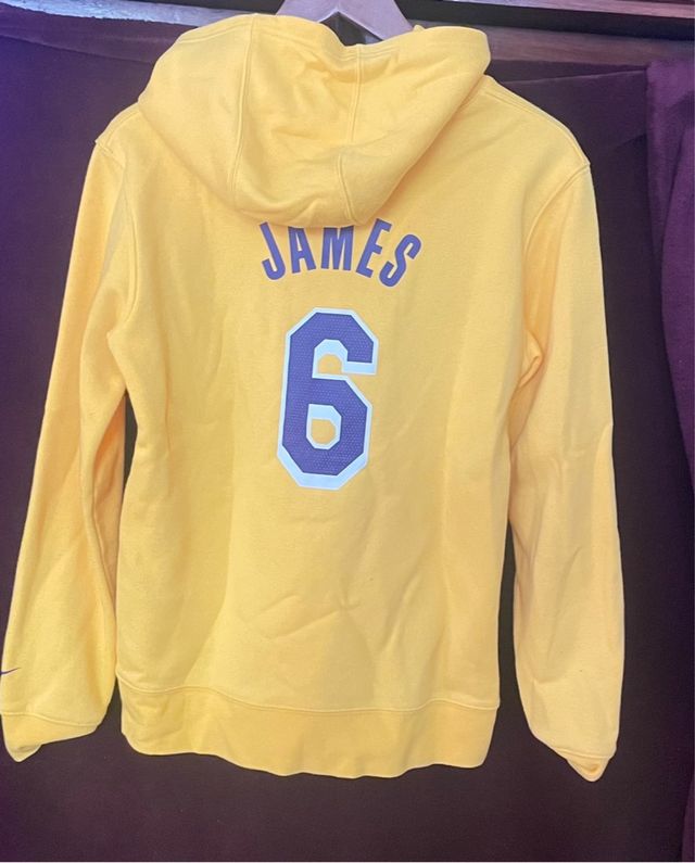 Sudadera Nike Lakers James Amarilla Talla 13