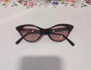 Occhiali da sole POP 84 rosso maculato