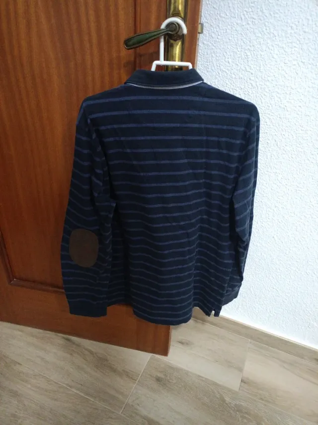 Polo Massimo Dutti Rayas Azul Marino