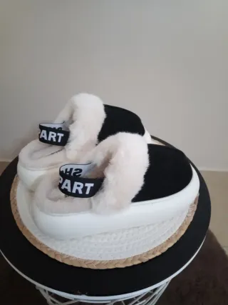 Sabot ShopArt UGG neri bianchi