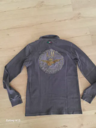 Polo Aeronautica Militare uomo grigio