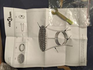 Tavolo da bistrot in metallo VidaXL