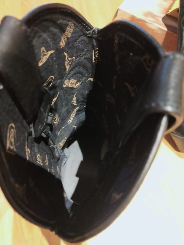 Botas camperas Joe Sánchez negras talla 43