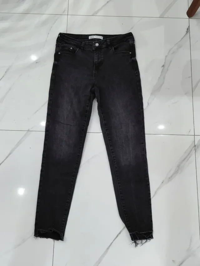 Jeans Zara skinny grigi donna taglia 40